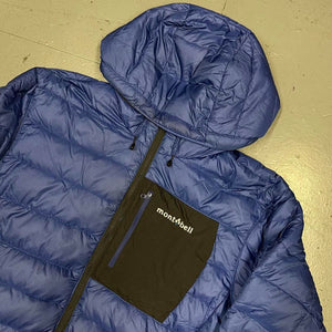 Montbell Reversible Down Puffer Jacket In Blue & Black ( S )