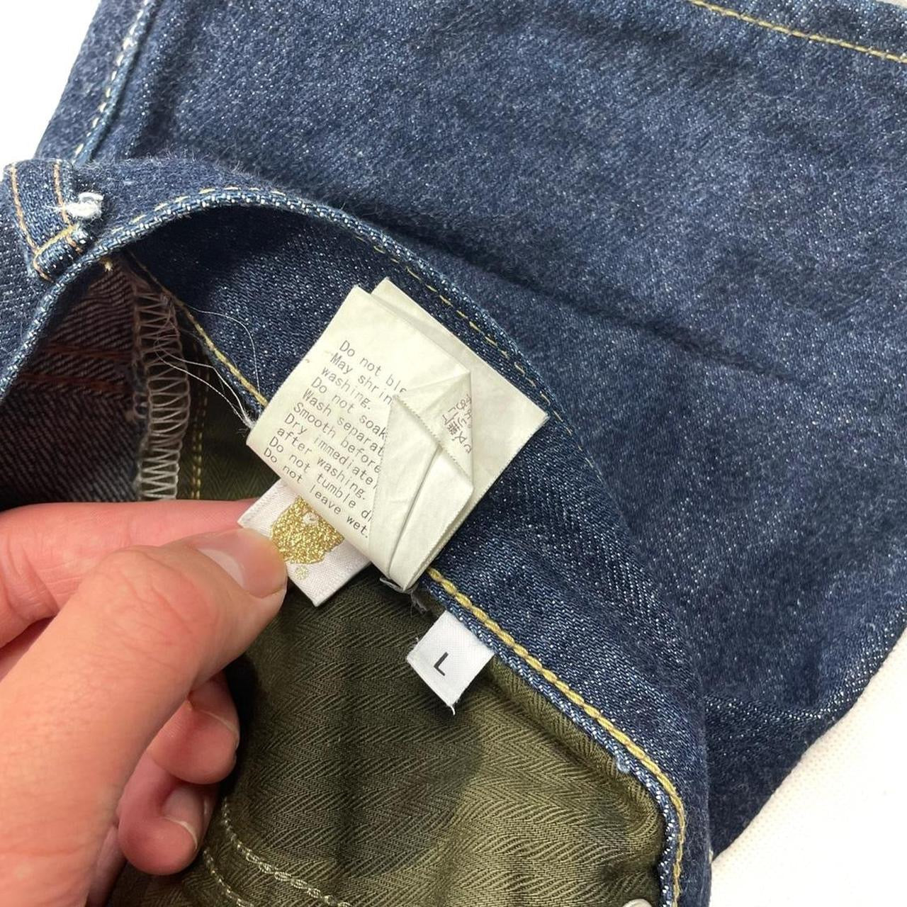 Bape WGM Embroidered Shark Head Jeans ( L / W34 )