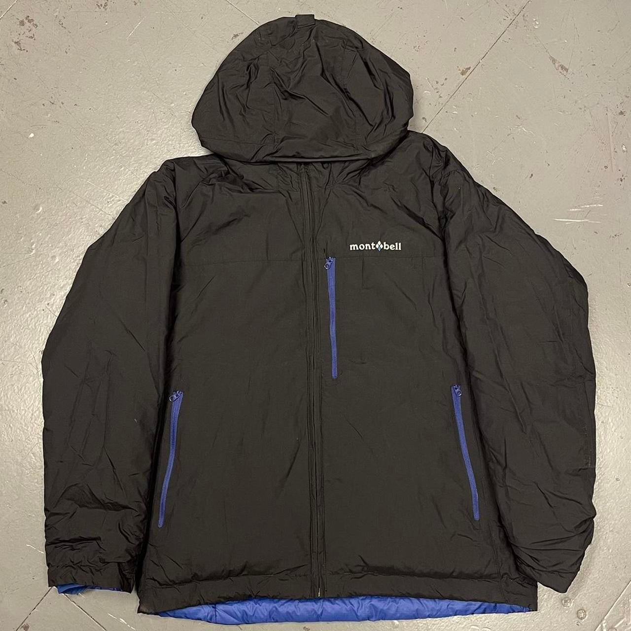 Montbell Reversible Down Puffer Jacket In Blue & Black ( S )