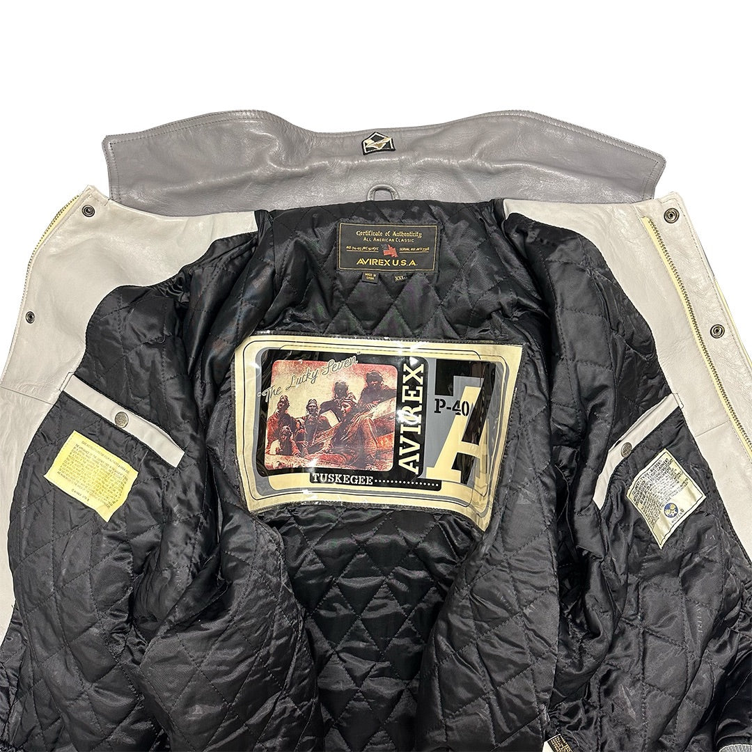 Avirex Tuskegee Leather Jacket ( XXL )