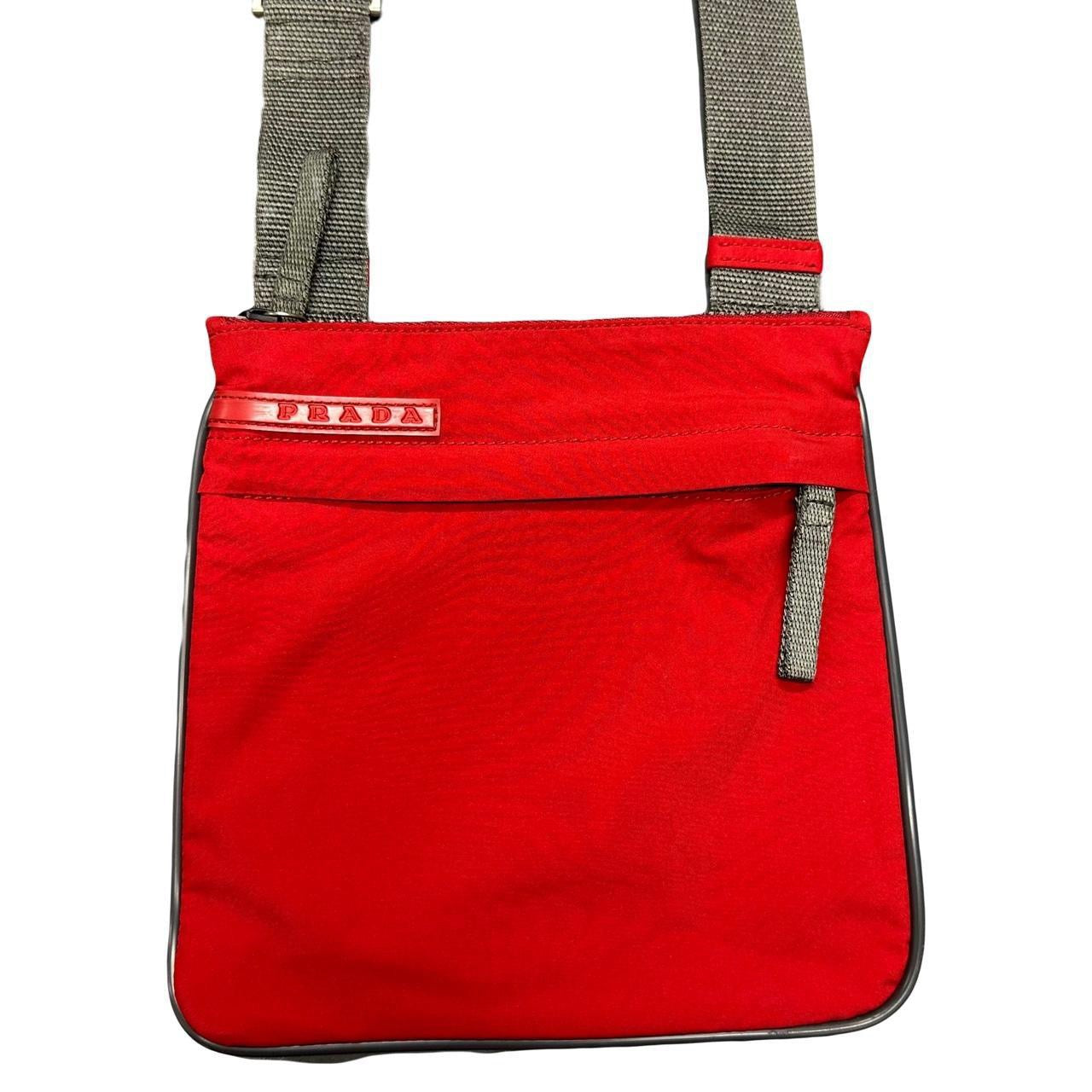 Prada Sport Side Bag In Red