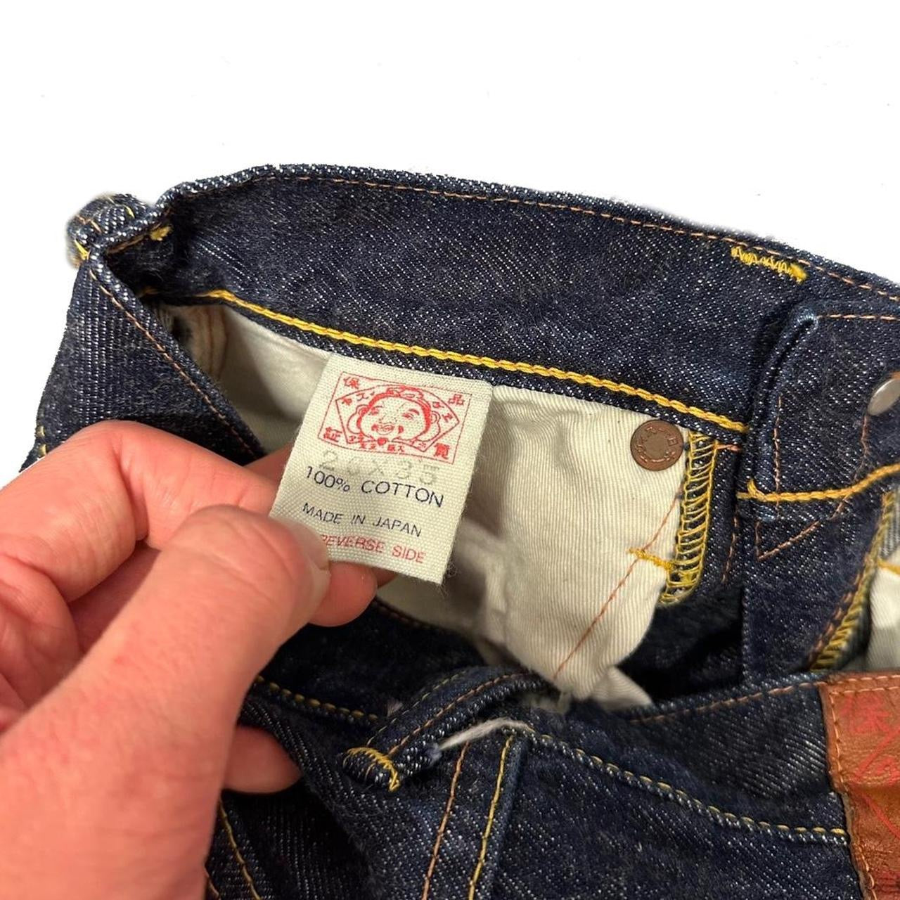 Evisu Selvedge Jeans With Pink Daicocks ( W24 )