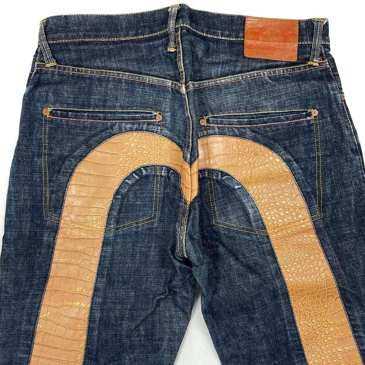 Evisu Selvedge Jeans With Snakeskin Daicock ( W32 )