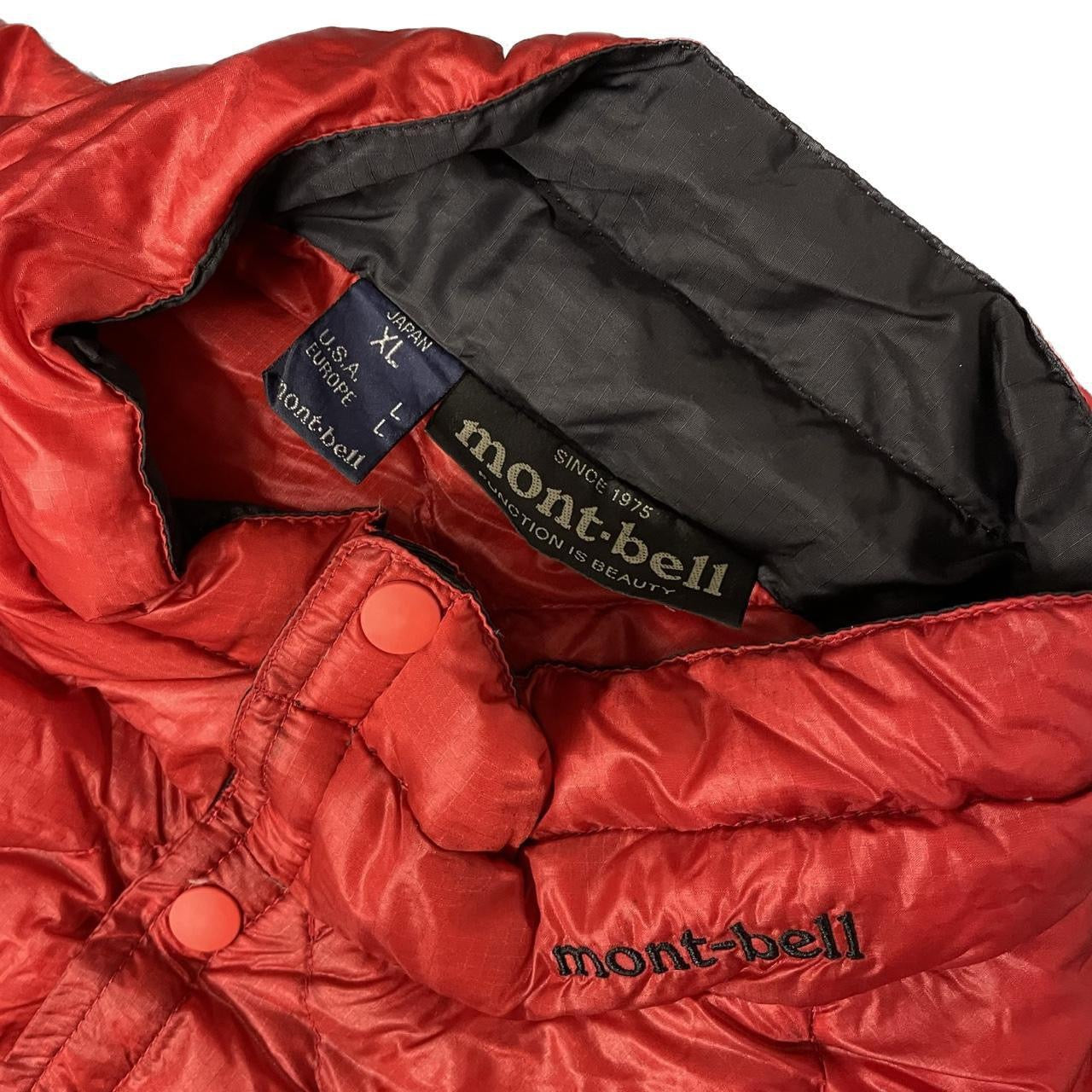 Montbell Diamond Stitch Down Jacket In Red ( XL )
